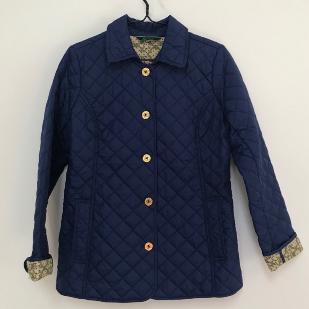 C. Wonder Quilted Barn Jacket Blue Size XS